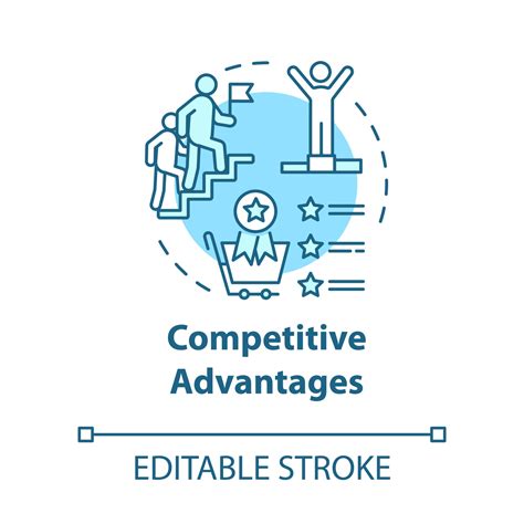 competitive advantages concept icon  vector art  vecteezy