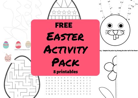 easter activity pack  easter printable booklet