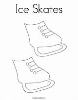 Coloring Ice Skates Print Noodle Built California Usa Twistynoodle sketch template