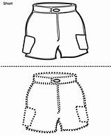 Shorts Short Coloring Pages Template Templates sketch template
