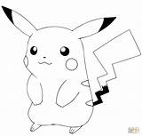 Coloring Pikachu Face Printable Pages Bubakids Pokemon sketch template