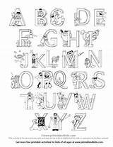 Coloring Alphabet Pages Letter Sesame Street Printable Kids Letters Printables Letterland Sheets Printables4kids Abc Activities Preschool Sheet Print Toddlers Book sketch template
