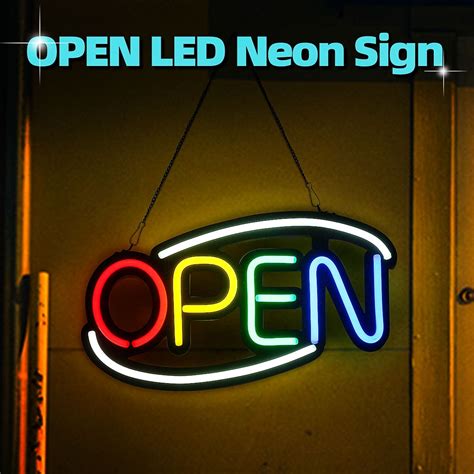 oval led open neon sign  businesselectronic bright neon open signlight  shop