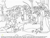 Pages Seurat Coloring George Famous Grande Jatte Georges Paintings Pointillism La Sunday Colouring Da Colorare Happyfamilyart 1884 1886 Happy Family sketch template