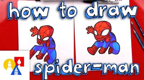 draw cartoon spider man artofit