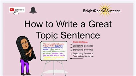 write  topic sentence  paragraph english youtube