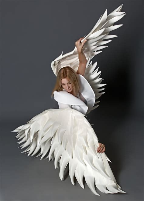 White Angel Wings Costume Sexy Cosplay Photoshoot Victoria Etsy