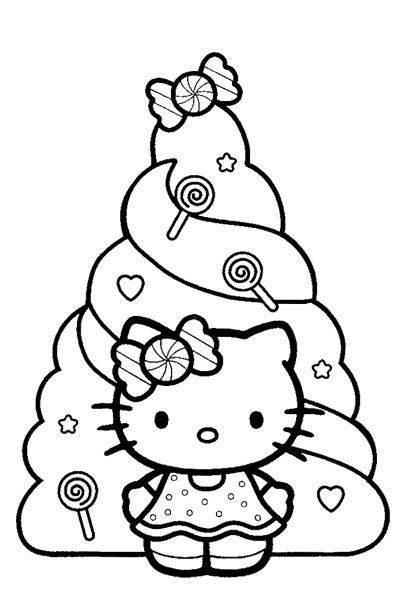 kitty christmas coloring pages  gift ideas blog