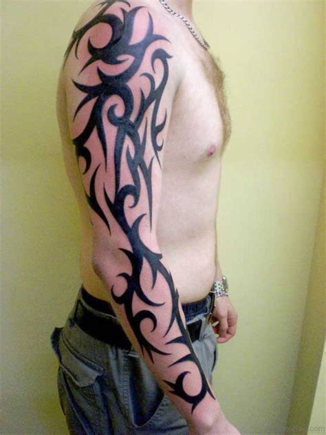 graceful tribal tattoos  full sleeve