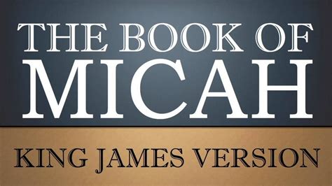 Book Of Micah Chapter 2 Kjv Audio Bible Youtube