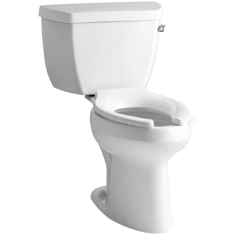 kohler highline classic  piece  gpf single flush elongated toilet  white   tr