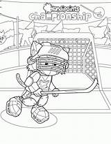 Hockey Coloring Pages Goalie Nhl Logo Skate Ice Printable Color Getcolorings Player Popular Colori Coloringhome sketch template