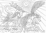 Licorne Ciel Licornes Adulte Beau Impressionnant Coloriages Licrone Ailes Licorice Brillant Benjaminpech Bébé Beaux sketch template