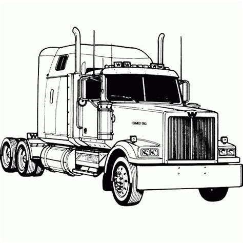 finest truck coloring pages kids pinterest semi trucks