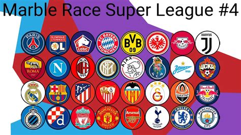 marble race football clubs super league 2019 4 youtube