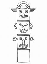Totem Drawing Poles Coloring Kids Pole Native Easy American Draw Drawings Color Paintingvalley Netart Print sketch template