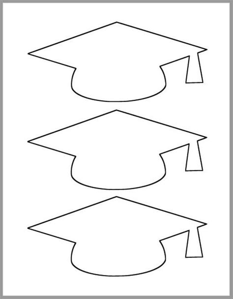 graduation cap template printable template grad party etsy grad