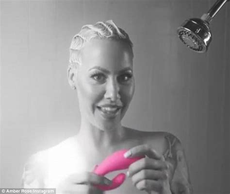 amber rose goes nude to promote sex toy daily mail online