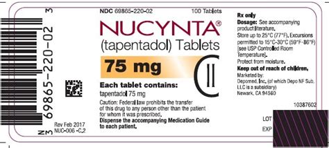 nucynta fda prescribing information side effects