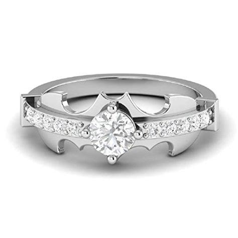 round cut white diamond batman wedding ring ultimate