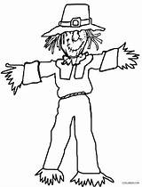Scarecrow Pages Coloring Kids Printable sketch template