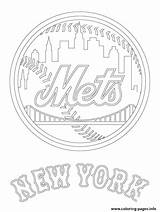 Coloring Mets Pages York Logo Mlb Baseball Printable Chiefs Yankees City Jets Rangers Skyline Print Sport Cubs Kids Kc Chicago sketch template