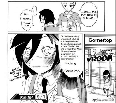 tomoko goes to gamestop watamote it s not my fault that i m not
