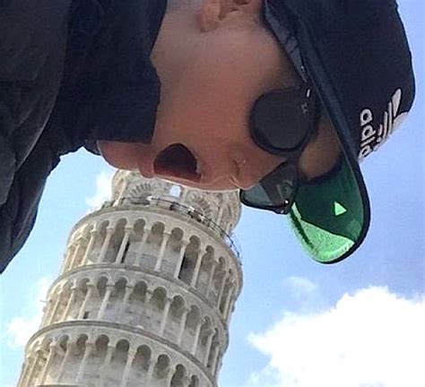 Katy Perry Performs Her Act On The Tower Of Pisa