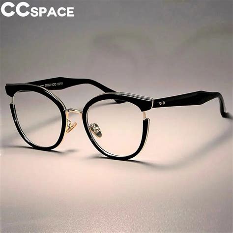 buy metal cat eye glasses frames women brand designer