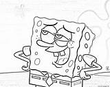 Coloring Spongebob Squarepants Pages Printable Print sketch template