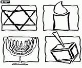 Judaism Simboli Ebraismo Judaisme Colorare Giudaismo Coloring Símbols Quatre Disegni Estrella sketch template