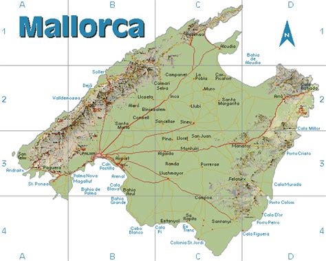 map  mallorca overview map worldofmapsnet  maps  travel information