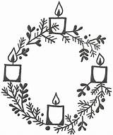 Advent Coloring Christmas Pages Wreath Candles Printable Wreaths Colouring Candle Drawing Kids Season Resources Choose Board Popular Coloringhome Comments sketch template