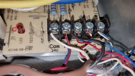 thermostat wiring  wires connecting   terminal home improvement stack exchange