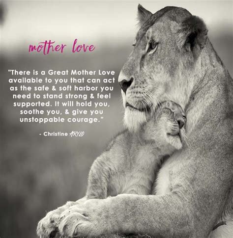 mother love the feminine love we need but that can t come