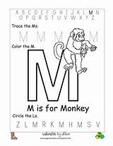 Letter Worksheets Printable Alphabet Worksheet Letters Find Preschool Monkey Kindergarten Coloring Tracing Activity Writing Practice Finding Hidden Worksheeto Activities Pages sketch template