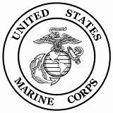 Marines Logo Usmc Emblem Drawing Clip 1252 Getdrawings High sketch template