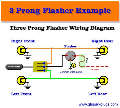 volt flasher wiring diagram