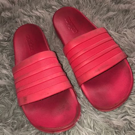 adidas shoes pink adidas  slippers sandals poshmark