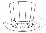 Uncle Sam Hat July 4th Patriotic Coloring Reddit Email Twitter sketch template