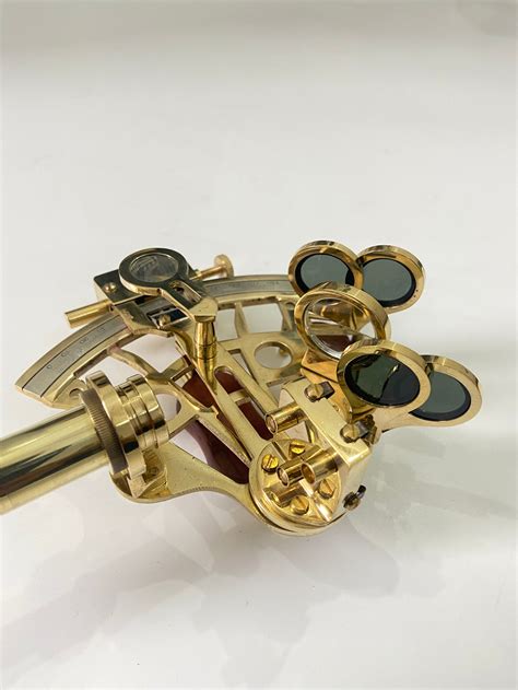 nautical 5 hand made brass ship sextant in brass etsy