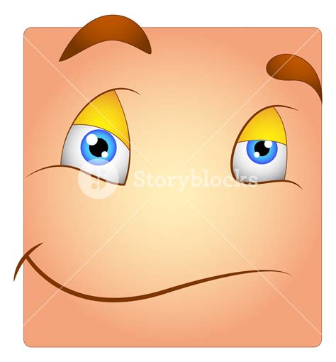 innocent smile cartoon box smiley royalty free stock image storyblocks