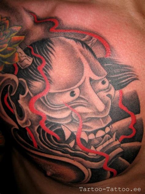Japanese Mask Tattoo Artist Mell Tartoo Tattoo Estonia