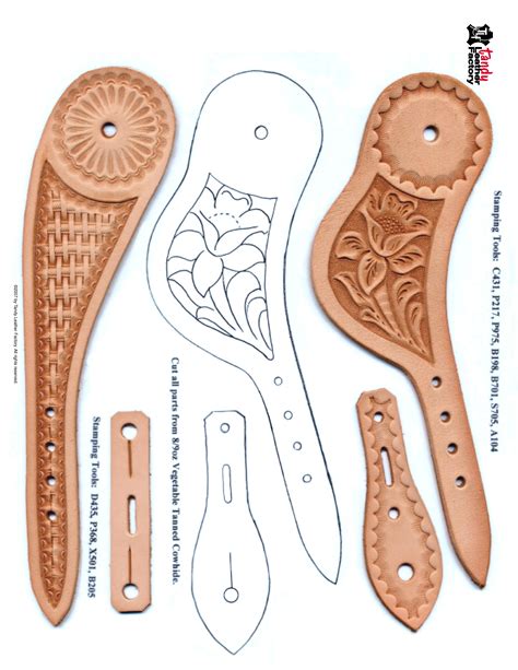 pin  samb  patterns templates tutorials leather spur straps