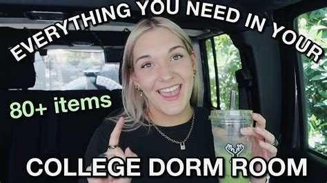 Everything You Need In Your College Dorm Room Youtube