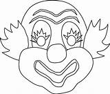 Clown Clowns Printable Coloringpagesfortoddlers sketch template