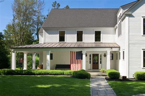 american flag exterior traditional  lawn sided garden