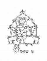 Farm Coloring Pages Animal Barn Animals Horse Barns Drawing Rocks Happy Getdrawings Duck Library Clipart sketch template