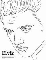 Elvis Coloring Pages Template Presley Printable Cash Johnny Sheet Color Print Pop Getcolorings Rock Visit Popular Library Clipart Templates Line sketch template