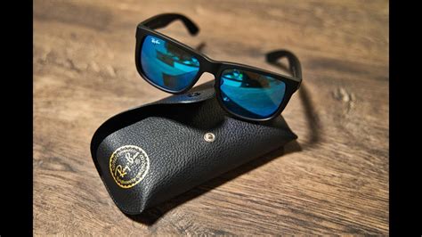 ray ban justin classic blue unboxing youtube